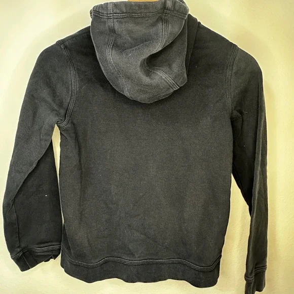 Kids Nike Black Full Zip Hoodie Athletic Casual Comfort Size M - Picture 2 of 4